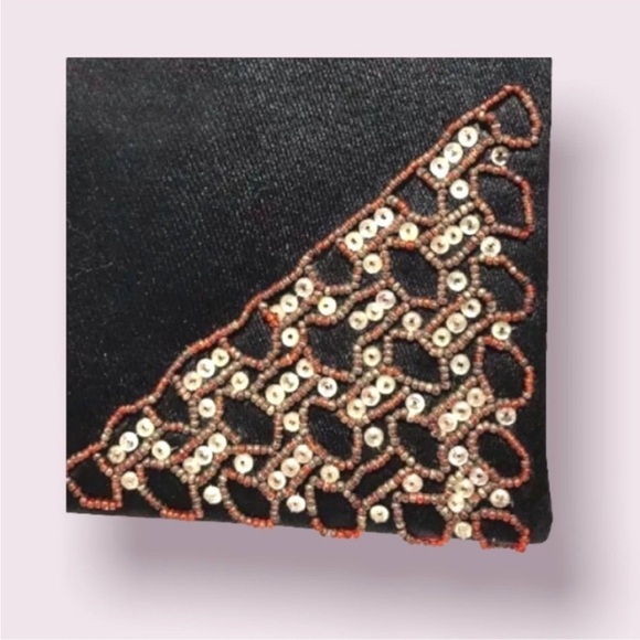 Rene Caovilla Bag Black Bead Satin Handbag - Picture 3 of 11